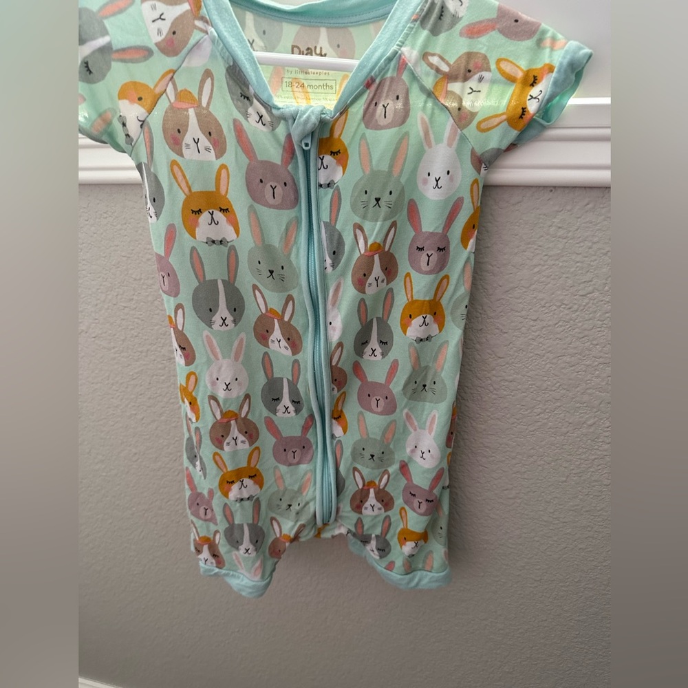 Little Sleepies Boho Bunnies Play romper/ pajama